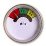 Индикатор давления (манометр) M8x1 для ОП c никелированным покрытием в комплекте с сеткой-фильтром  