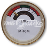 Индикатор давления (манометр) M8x1  для ОП (диаметр корпуса 25 мм,шкала красная-зеленая-красная) в комплекте с сеткой-фильтром